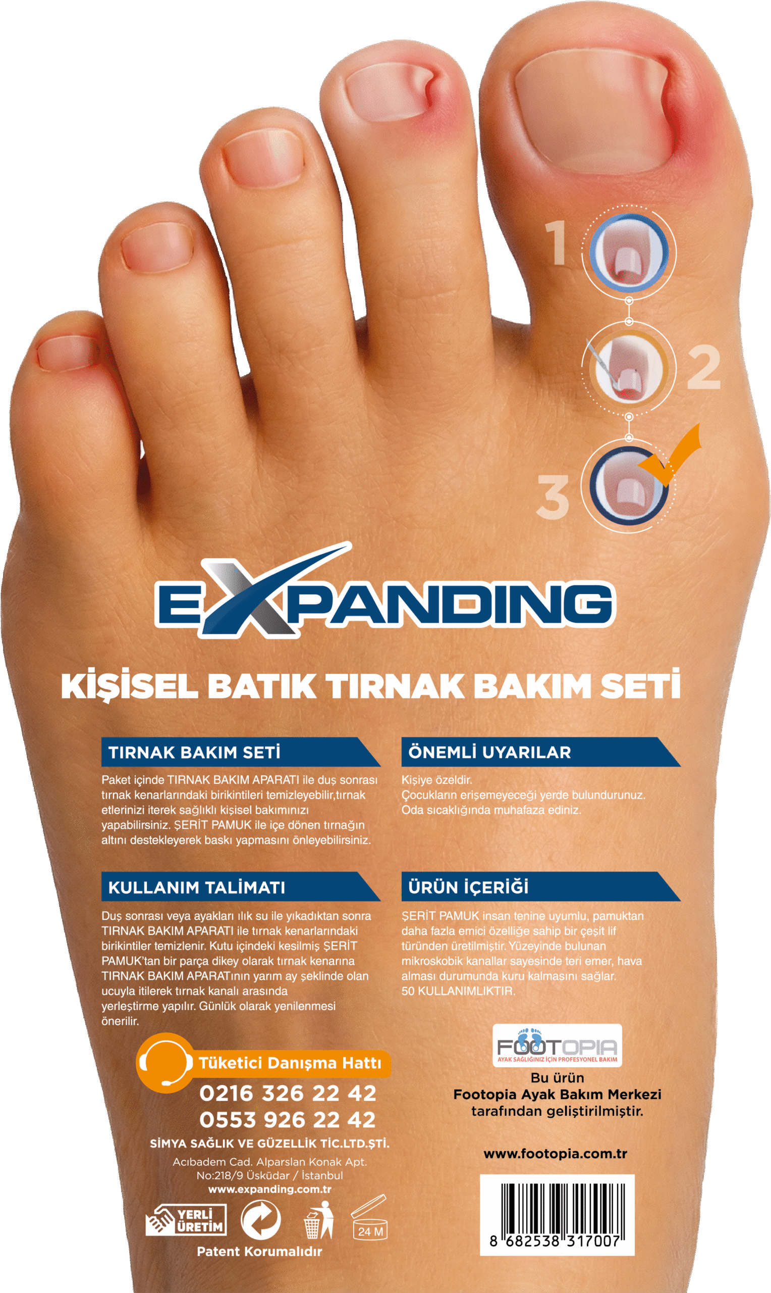 EXPANDING BATIK TIRNAK SETİ 