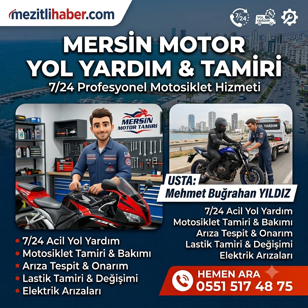 Mersin Motorsiklet Tamiri & 7/24 Yol Yardım - Mehmet Usta